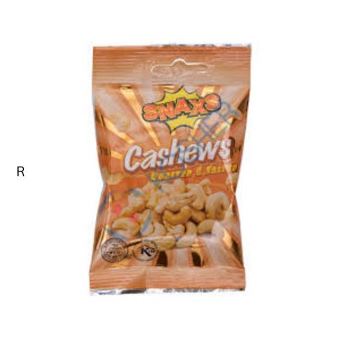 SNAAX ROASTED AND SALTED CASHEWS